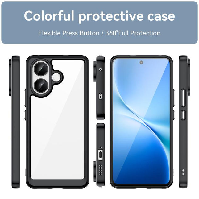 Colorful Series Acrylic Hybrid TPU Phone Case, For vivo V60 Lite 5G, For vivo V60 5G, For vivo S30, For vivo iQOO Z10x 5G