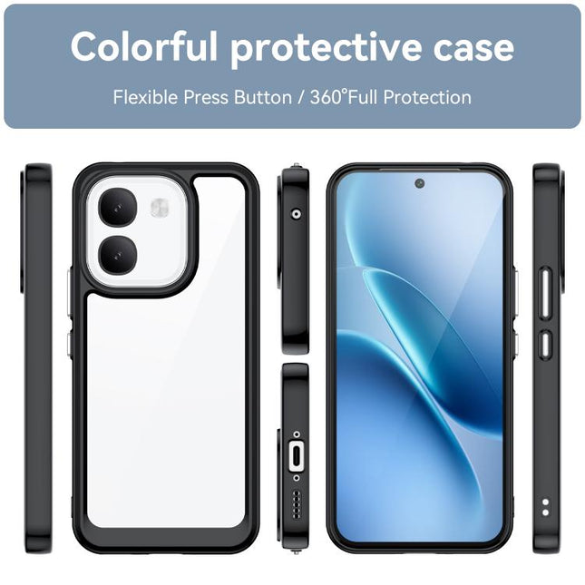 Colorful Series Acrylic Hybrid TPU Phone Case, For vivo V60 Lite 5G, For vivo V60 5G, For vivo S30, For vivo iQOO Z10x 5G