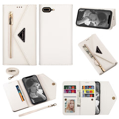 Skin Feel Zipper Horizontal Flip Leather Case with Holder & Card Slots & Photo Frame & Lanyard & Long Rope, For iPhone 6, For iPhone 6 Plus, For iPhone 7 / 8 / SE (2020), For iPhone 7 Plus / 8 Plus, For iPhone 11