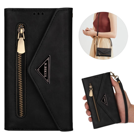 Skin Feel Zipper Horizontal Flip Leather Case with Holder & Card Slots & Photo Frame & Lanyard & Long Rope, For iPhone 11, For iPhone 11 Pro, For iPhone 11 Pro Max, For iPhone XS / X