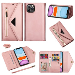 Skin Feel Zipper Horizontal Flip Leather Case with Holder & Card Slots & Photo Frame & Lanyard & Long Rope, For iPhone 6, For iPhone 6 Plus, For iPhone 7 / 8 / SE (2020), For iPhone 7 Plus / 8 Plus, For iPhone 11