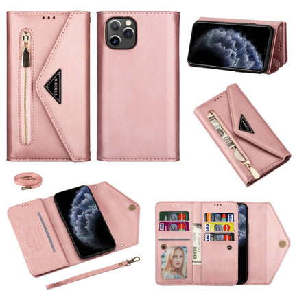 Skin Feel Zipper Horizontal Flip Leather Case with Holder & Card Slots & Photo Frame & Lanyard & Long Rope, For iPhone 11, For iPhone 11 Pro, For iPhone 11 Pro Max, For iPhone XS / X