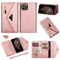 Skin Feel Zipper Horizontal Flip Leather Case with Holder & Card Slots & Photo Frame & Lanyard & Long Rope, For iPhone 11 Pro, For iPhone 11 Pro Max, For iPhone XS / X, For iPhone XR, For iPhone XS Max