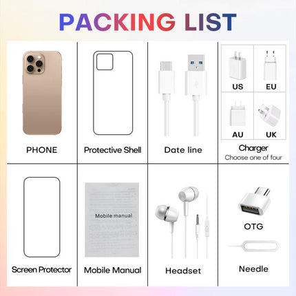 A88 / i16 Pro Max, 2GB+16GB, 6.6 inch Android 8.1 MTK6580A Quad Core, OTG, Network: 3G, Dual SIM, EU Plug, US Plug, UK Plug, AU Plug