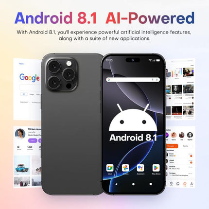A88 / i16 Pro Max, 2GB+16GB, 6.6 inch Android 8.1 MTK6580A Quad Core, OTG, Network: 3G, Dual SIM, EU Plug, US Plug, UK Plug, AU Plug