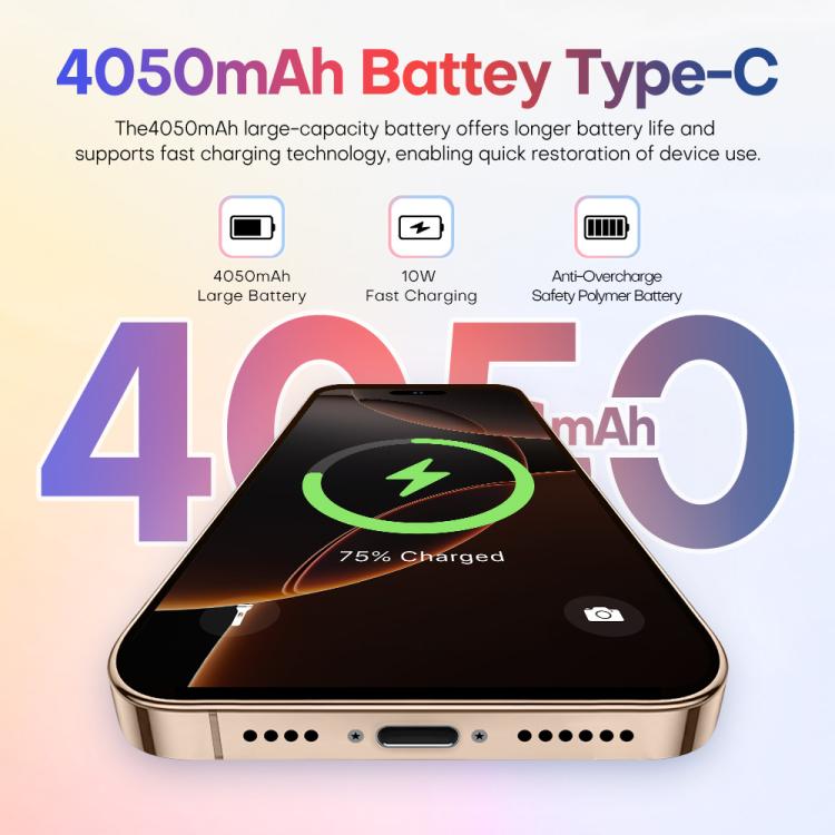 A88A / i16 Pro Max, 6GB+64GB, 6.6 inch Android 12 MTK6762 Helio G25 Octa Core, NFC, OTG, Network: 4G, Dual SIM, EU Plug, US Plug, UK Plug, AU Plug