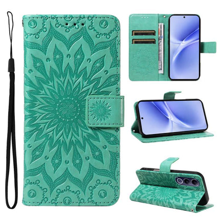 Embossed Sunflower Pattern Flip Leather Phone Case, For vivo Y05 4G / vivo Y21 5G 2026, For vivo V70 FE 5G, For vivo V70 5G Global / V70 Elite 5G