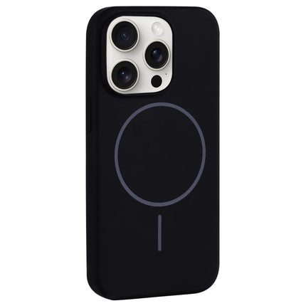 Large Hole Camera MagSafe Liquid Silicone Full Coverage Phone Case, For iPhone 15 Pro Max, For iPhone 15 Pro