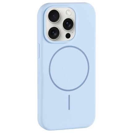 Large Hole Camera MagSafe Liquid Silicone Full Coverage Phone Case, For iPhone 15 Pro Max, For iPhone 15 Pro
