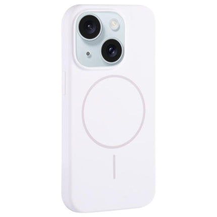 Large Hole Camera MagSafe Liquid Silicone Full Coverage Phone Case, For iPhone 15 Plus, For iPhone 15