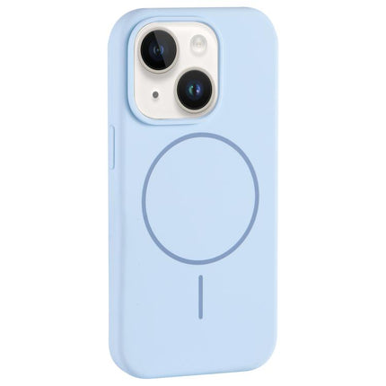 Large Hole Camera MagSafe Liquid Silicone Full Coverage Phone Case, For iPhone 14 Plus, For iPhone 14