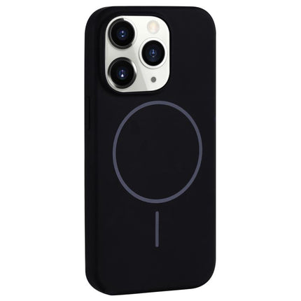 Large Hole Camera MagSafe Liquid Silicone Full Coverage Phone Case, For iPhone 11 Pro