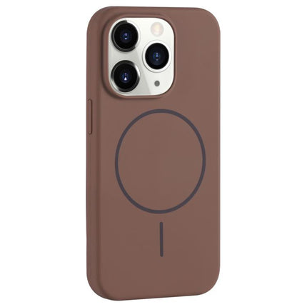 Large Hole Camera MagSafe Liquid Silicone Full Coverage Phone Case, For iPhone 11 Pro