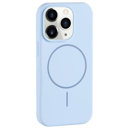Large Hole Camera MagSafe Liquid Silicone Full Coverage Phone Case, For iPhone 11 Pro
