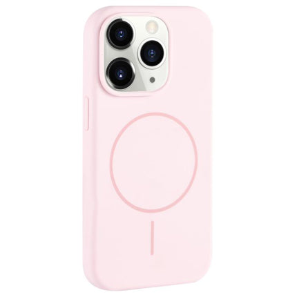 Large Hole Camera MagSafe Liquid Silicone Full Coverage Phone Case, For iPhone 11 Pro