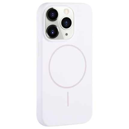 Large Hole Camera MagSafe Liquid Silicone Full Coverage Phone Case, For iPhone 11 Pro