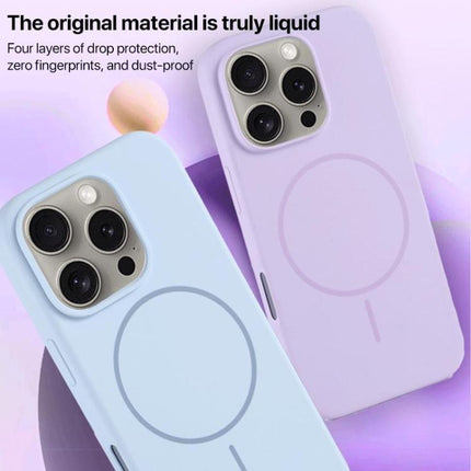 Large Hole Camera MagSafe Liquid Silicone Full Coverage Phone Case, For iPhone 17, For iPhone Air