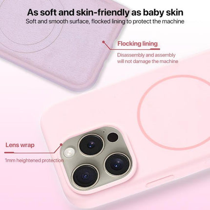 Large Hole Camera MagSafe Liquid Silicone Full Coverage Phone Case, For iPhone 12 Pro Max, For iPhone 12 Pro