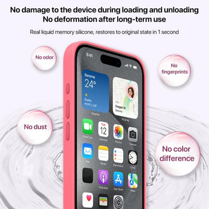 Large Hole Camera MagSafe Liquid Silicone Full Coverage Phone Case, For iPhone 17, For iPhone Air