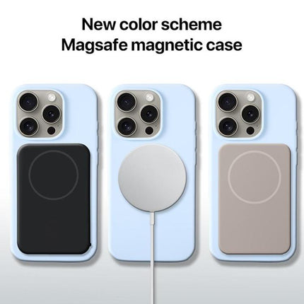 Large Hole Camera MagSafe Liquid Silicone Full Coverage Phone Case, For iPhone 12 Pro Max, For iPhone 12 Pro