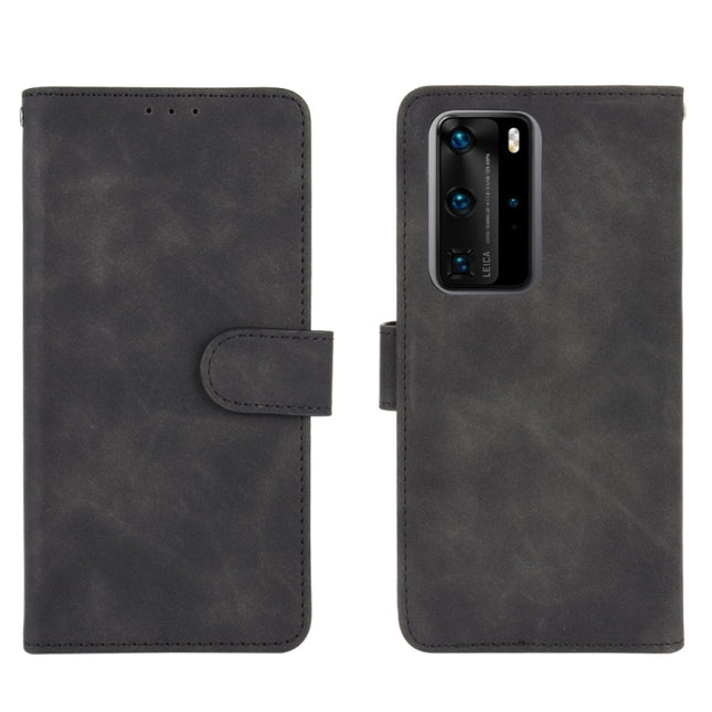 Solid Color Skin Feel Magnetic Buckle Horizontal Flip Calf Texture PU Leather Case with Holder & Card Slots & Wallet, For Huawei P40 Pro, For Huawei Honor 20 / nova 5T, For Huawei P40 Pro+, For Huawei P40