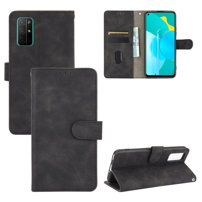 Solid Color Skin Feel Magnetic Buckle Horizontal Flip Calf Texture PU Leather Case with Holder & Card Slots & Wallet, For Huawei Honor 30S, For Huawei P30, For Huawei Honor 30 Youth, For Huawei Honor Play 9A / Honor 9A