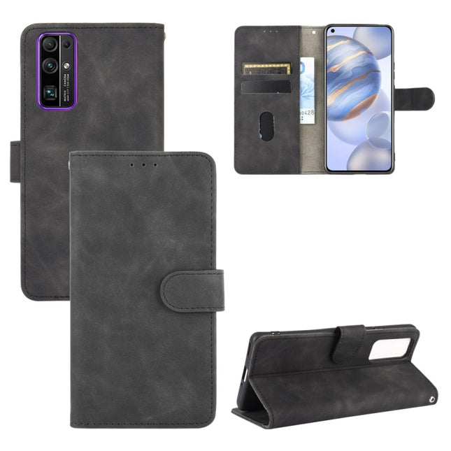 Solid Color Skin Feel Magnetic Buckle Horizontal Flip Calf Texture PU Leather Case with Holder & Card Slots & Wallet, For Huawei Honor 30, For Huawei Y6 (2019) / Honor Y6s, For Huawei Honor 30 Pro, For Huawei Y6p