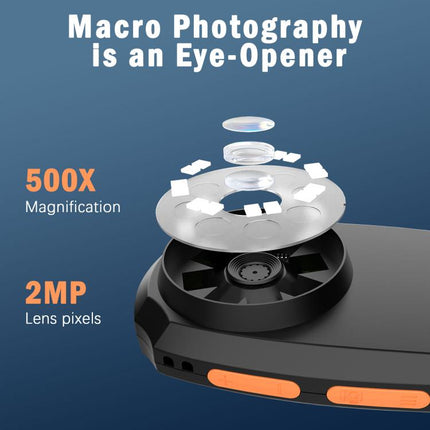 CPL-05-0011 2MP 2 inch HD Screen Handheld Digital Microscope 500X Magnification, CPL-05-0011