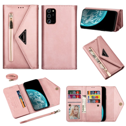 Skin Feel Zipper Horizontal Flip Leather Case with Holder & Card Slots & Photo Frame & Lanyard & Long Rope, For Samsung Galaxy Note20, For Samsung Galaxy Note20 Ultra, For Samsung Galaxy S20, For Samsung Galaxy S20+