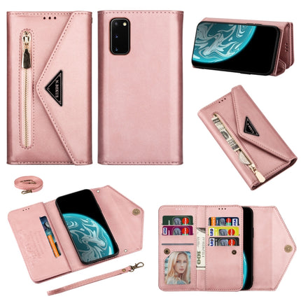 Skin Feel Zipper Horizontal Flip Leather Case with Holder & Card Slots & Photo Frame & Lanyard & Long Rope, For Samsung Galaxy Note20, For Samsung Galaxy Note20 Ultra, For Samsung Galaxy S20, For Samsung Galaxy S20+
