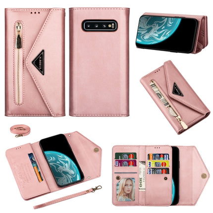 Skin Feel Zipper Horizontal Flip Leather Case with Holder & Card Slots & Photo Frame & Lanyard & Long Rope, For Samsung Galaxy Note10+, For Samsung Galaxy S10, For Samsung Galaxy S10+, For Samsung Galaxy S10e