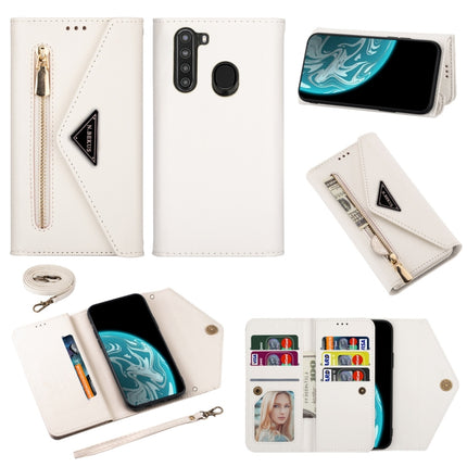 Skin Feel Zipper Horizontal Flip Leather Case with Holder & Card Slots & Photo Frame & Lanyard & Long Rope, For Samsung Galaxy A21, For Samsung Galaxy A41, For Samsung Galaxy A51, For Samsung Galaxy A71