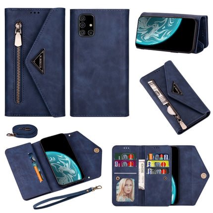 Skin Feel Zipper Horizontal Flip Leather Case with Holder & Card Slots & Photo Frame & Lanyard & Long Rope, For Samsung Galaxy A21, For Samsung Galaxy A41, For Samsung Galaxy A51, For Samsung Galaxy A71
