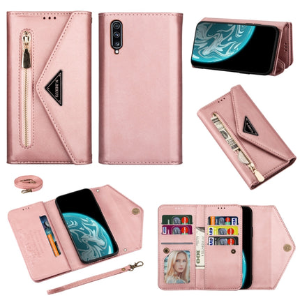 Skin Feel Zipper Horizontal Flip Leather Case with Holder & Card Slots & Photo Frame & Lanyard & Long Rope, For Samsung Galaxy A40, For Samsung Galaxy A50 / A50s / A30s, For Samsung Galaxy A70 / A70s