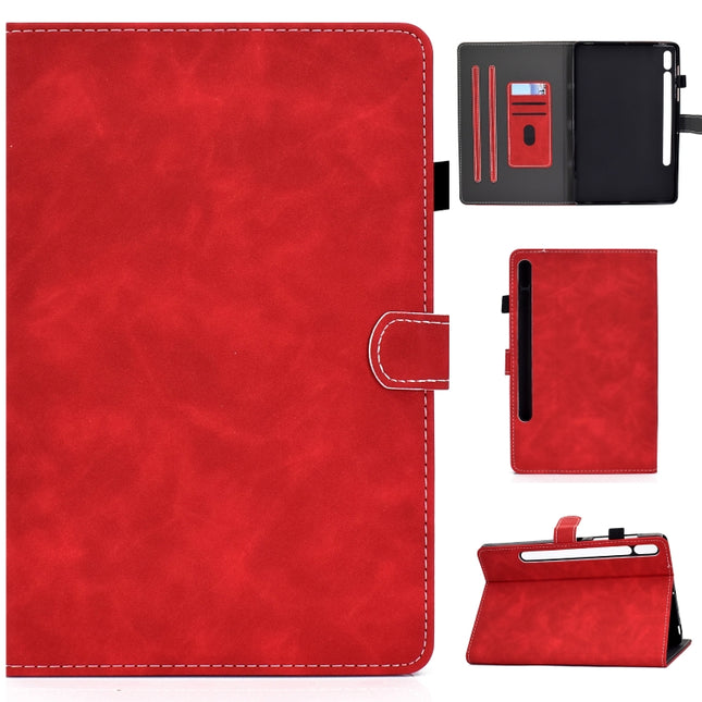Cowhide Texture Horizontal Flip Leather Case with Holder & Card Slots & Sleep / Wake-up Function, For Samsung Galaxy Tab S8 / Galaxy Tab S7 T870