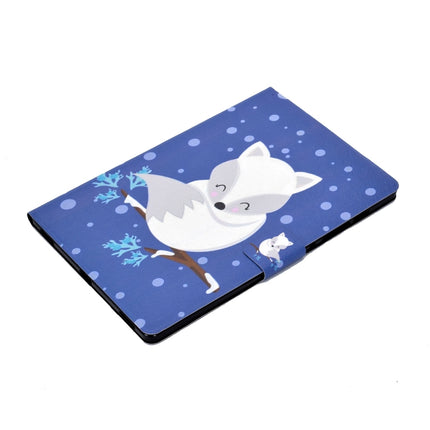 Electric Pressed Left Right Flat Leather Case with Sleep Function Pen Cover & Card Slot & Holder, For Samsung Galaxy Tab S8 / Galaxy Tab S7 T870