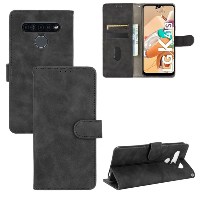 Solid Color Skin Feel Magnetic Buckle Horizontal Flip Calf Texture PU Leather Case with Holder & Card Slots & Wallet, For LG K41S / K51S, For LG K50S, For LG K51 / Q51, For LG K61 / Q61, For LG Velvet