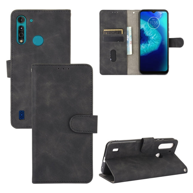 Solid Color Skin Feel Magnetic Buckle Horizontal Flip Calf Texture PU Leather Case with Holder & Card Slots & Wallet, For Motorola Moto G8 Power Lite, For Motorola Moto E(2020), For Motorola Moto E6s(2020), For Motorola Moto P40 Power / One Action