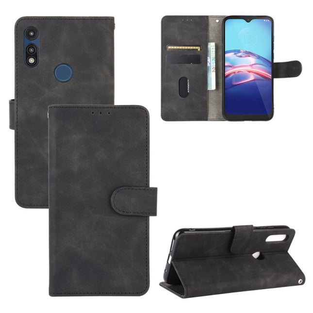 Solid Color Skin Feel Magnetic Buckle Horizontal Flip Calf Texture PU Leather Case with Holder & Card Slots & Wallet, For Motorola Moto G8 Power Lite, For Motorola Moto E(2020), For Motorola Moto E6s(2020), For Motorola Moto P40 Power / One Action