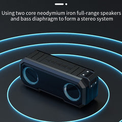 X8 Kabelloser Bluetooth-Lautsprecher IPX7 Wasserdichter Farblicht-Subwoofer