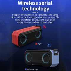 X8 Kabelloser Bluetooth-Lautsprecher IPX7 Wasserdichter Farblicht-Subwoofer