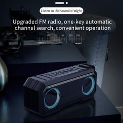 X8 Kabelloser Bluetooth-Lautsprecher IPX7 Wasserdichter Farblicht-Subwoofer
