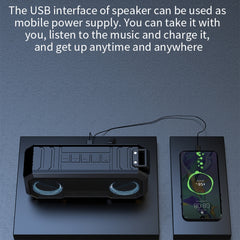 X8 Kabelloser Bluetooth-Lautsprecher IPX7 Wasserdichter Farblicht-Subwoofer