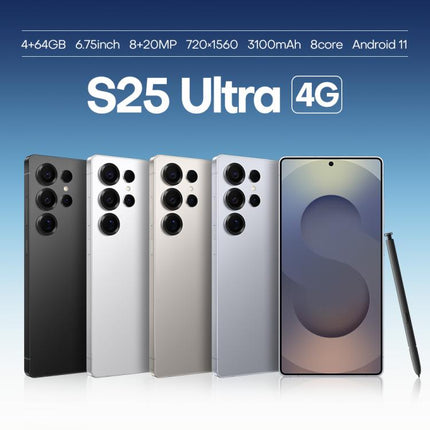 F102 / S25 Ultra, 4GB+64GB, 6.75 inch Android 11 MTK6762 Octa Core, Network: 4G, Dual SIM, Support Wireless Charging, EU Plug, US Plug, UK Plug, AU Plug