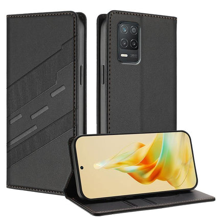 Embossed Multi-functional Wallet Retro Leather Phone Case, For Realme 8 5G, For Realme V11 5G, For Realme GT 5G