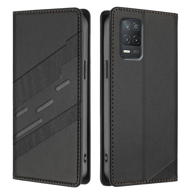 Embossed Multi-functional Wallet Retro Leather Phone Case, For Realme 8 5G, For Realme V11 5G, For Realme GT 5G