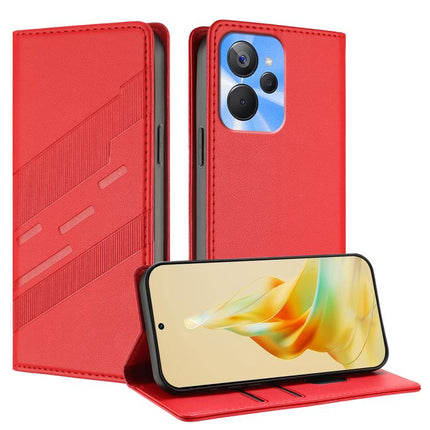Embossed Multi-functional Wallet Retro Leather Phone Case, For Realme C65 4G, For Realme 10T, For Realme C55