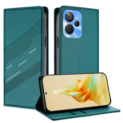 Embossed Multi-functional Wallet Retro Leather Phone Case, For Realme C65 4G, For Realme 10T, For Realme C55