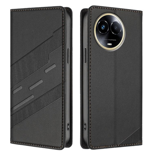 Embossed Multi-functional Wallet Retro Leather Phone Case, For Realme 11 5G, For Realme C53 4G, For Realme 11 Pro