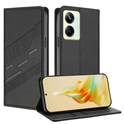 Embossed Multi-functional Wallet Retro Leather Phone Case, For Realme 11 5G, For Realme C53 4G, For Realme 11 Pro